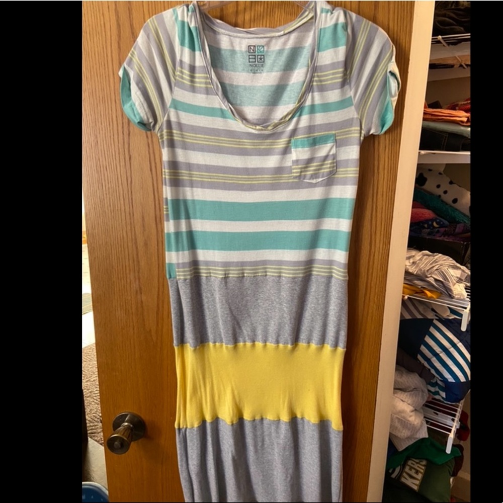 Striped T shirt dress, size small to medium